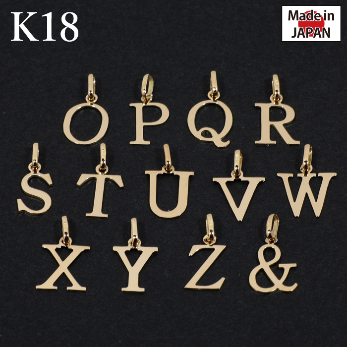 K18YG イニシャル アルファベット M トップ ヘッド チャーム 新品 K18YG イニシャル アルファベット M トップ ヘッド チャーム