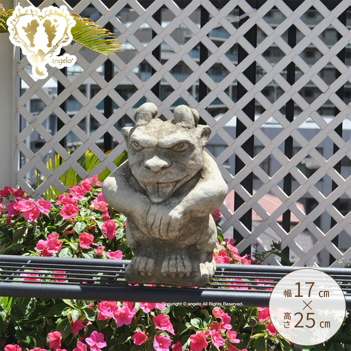 楽天市場】送料無料 ストーン製【ガーゴイルG】 ガーデニング雑貨