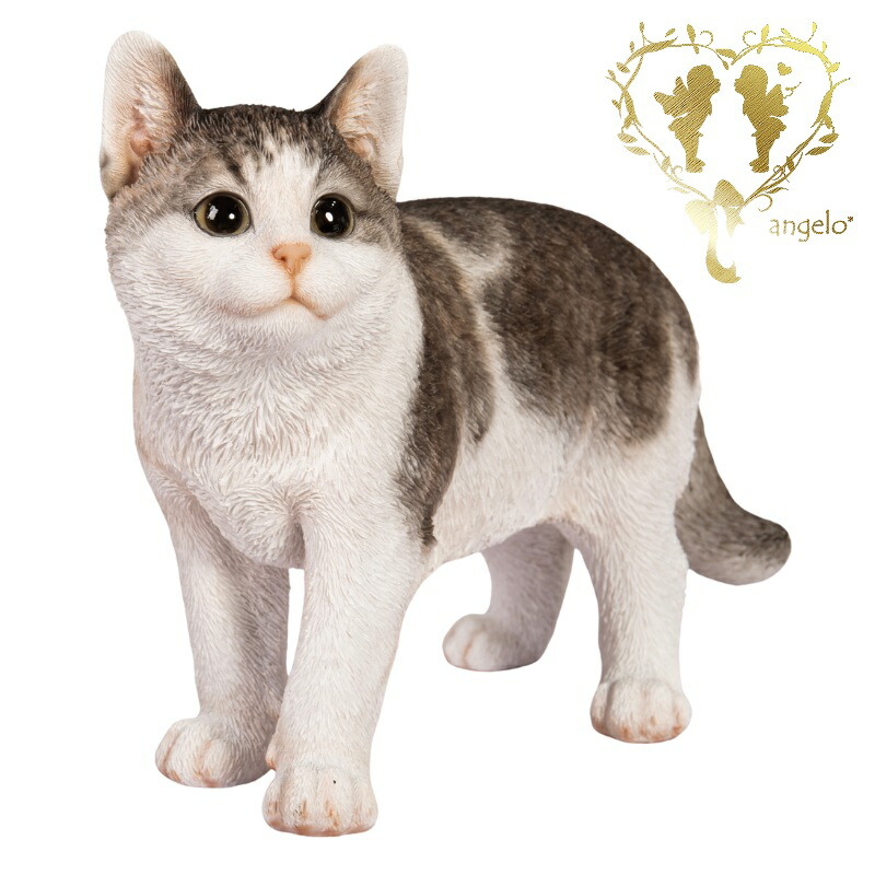 ☆サバトラ・猫・リボン・ジャンピング猫・チャーム☆ 猫 首輪 革製 ピンク ソーダー リボン付き｜クリスタルハート