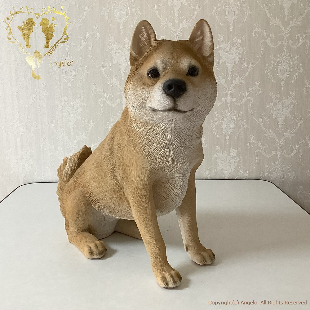 楽天市場】お座り柴犬 柴犬 犬 いぬ オブジェ オーナメント