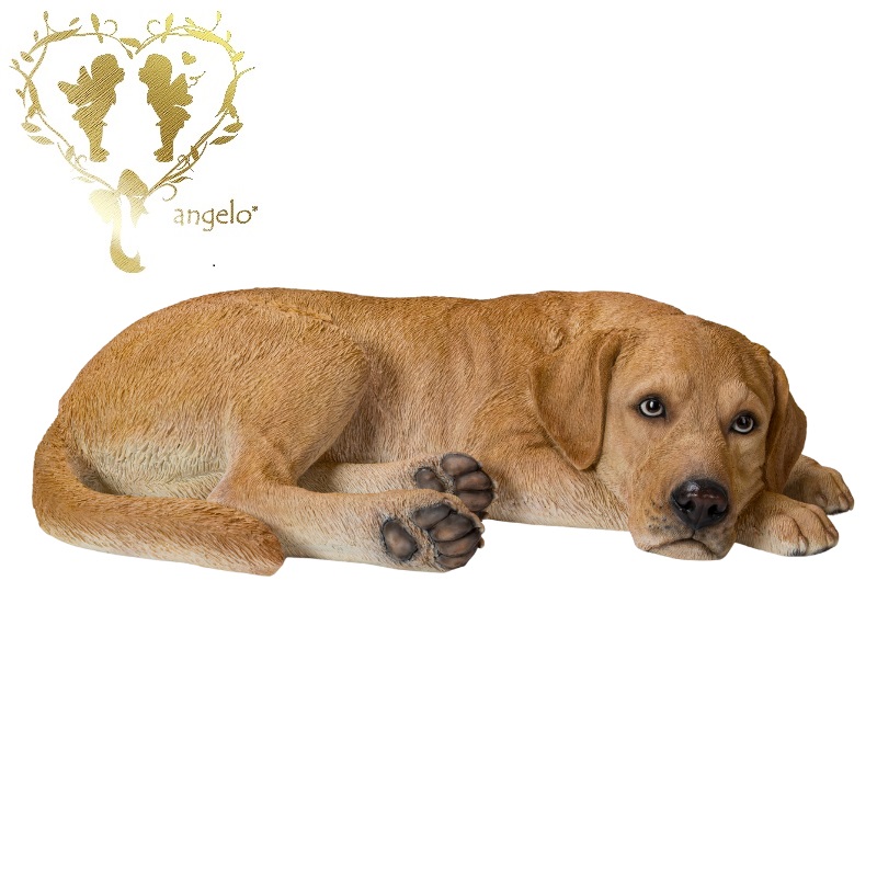 【ぜ～んぶクーポンで10％OFF】【送料無料】【うつぶせ ラブラドール レトリバー】大　本物そっくり 犬 ドッグ 置物　ガーデニング エントランス リビング おしゃれ インテリア置物 ウエルカム お出迎え　Woobia