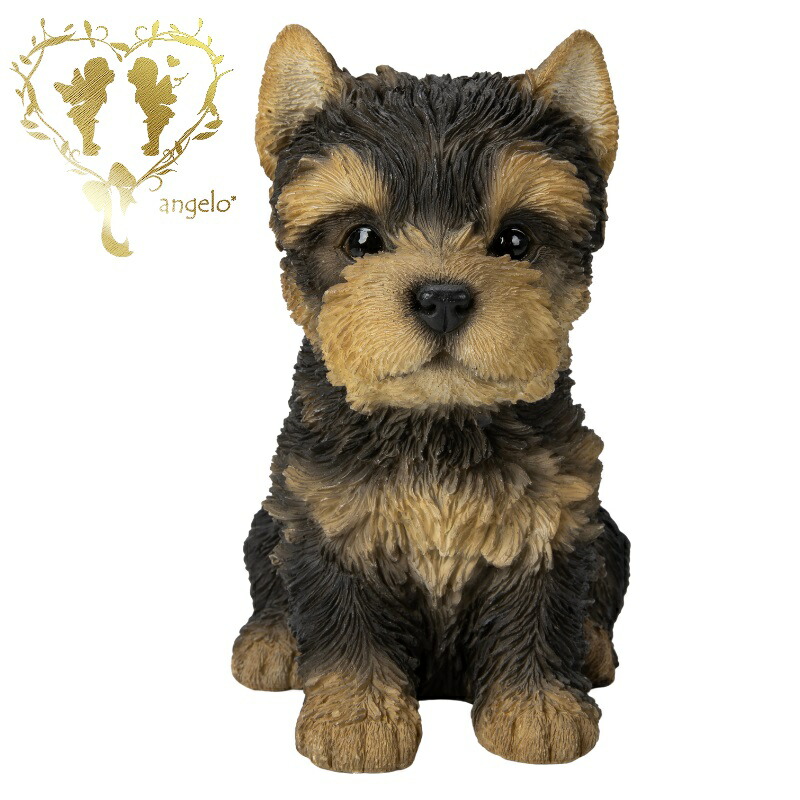 楽天市場】【ポイント3倍20時28時間】ヨークシャー テリア 置物 お座り