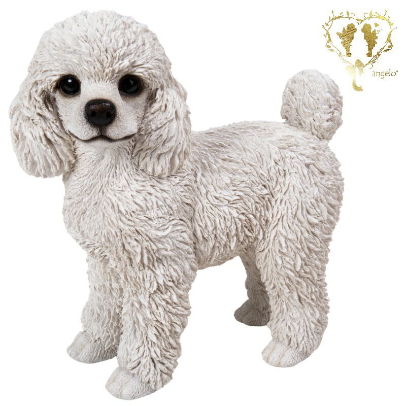 楽天市場】プードルの置物 大 Lサイズ(sz-191) ピンク プードル