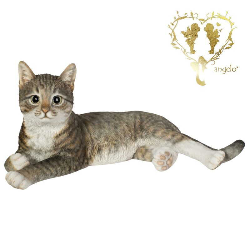 楽天市場】【寝そべるサバトラ猫】 CAT リビング、 玄関