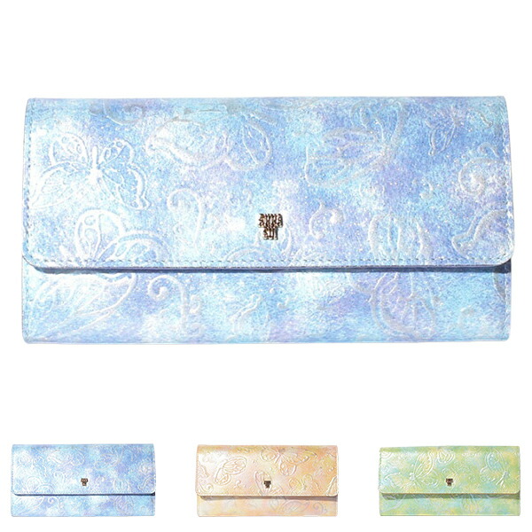 楽天市場】アナスイ 財布 長財布 かぶせ長財布 レディース がま口 ANNA