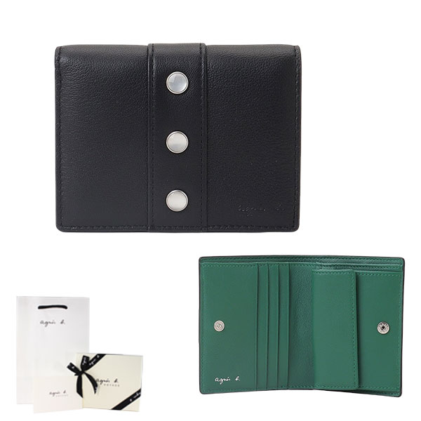 楽天市場】アニエスベー 財布 二つ折り財布 レディース 天然皮革