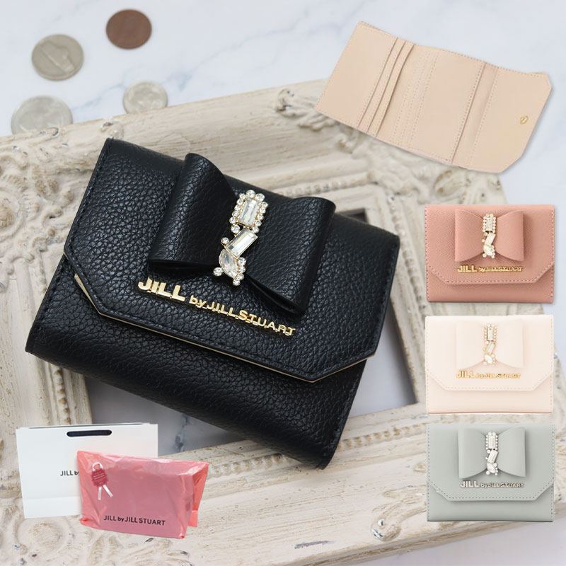 【送料無料】JILLbyJILLSTUARTリボンビジューウォレット三つ折り財布 jillby0142_00.jpg