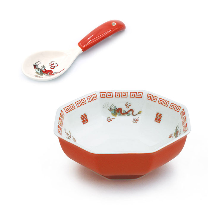 メガボウル 15cm×2/レンゲセット×2 メガボウル 15cm×2/レンゲセット×2