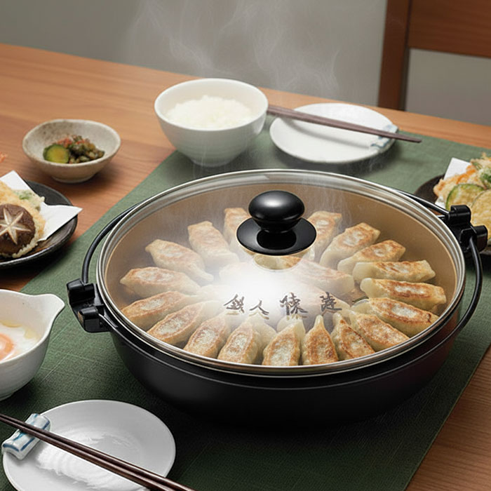 楽天市場】ガス火専用 陳建一 アルミすきやき兼用餃子鍋26cm (CK-618N