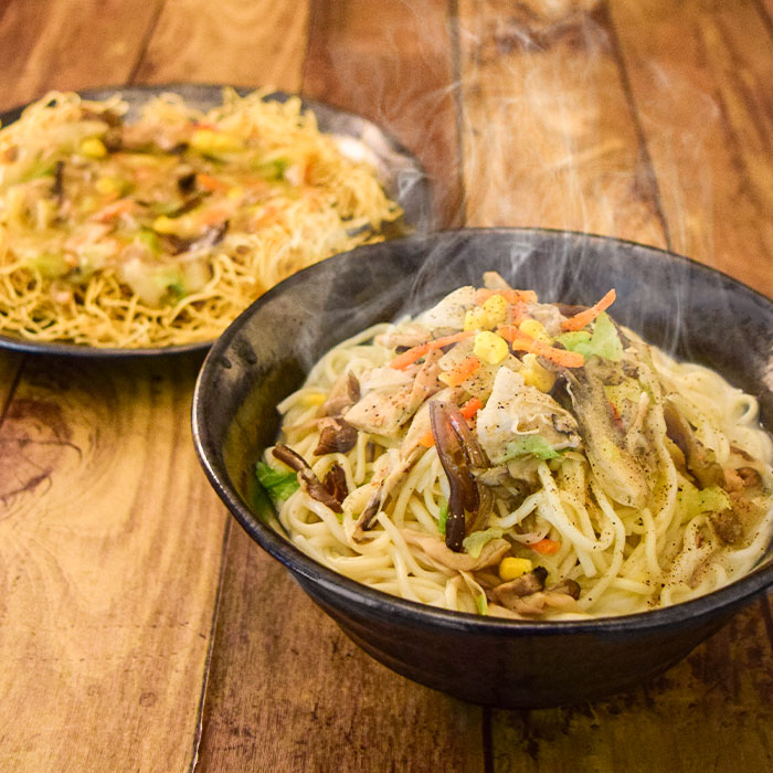 雲仙きのこ本舗 滋味長崎ちゃんぽん・皿うどんセット（各4食） ちゃんぽん麺 長崎 九州 グルメ お取り寄せ 父の日 母の日 お中元 お歳暮 ギフト