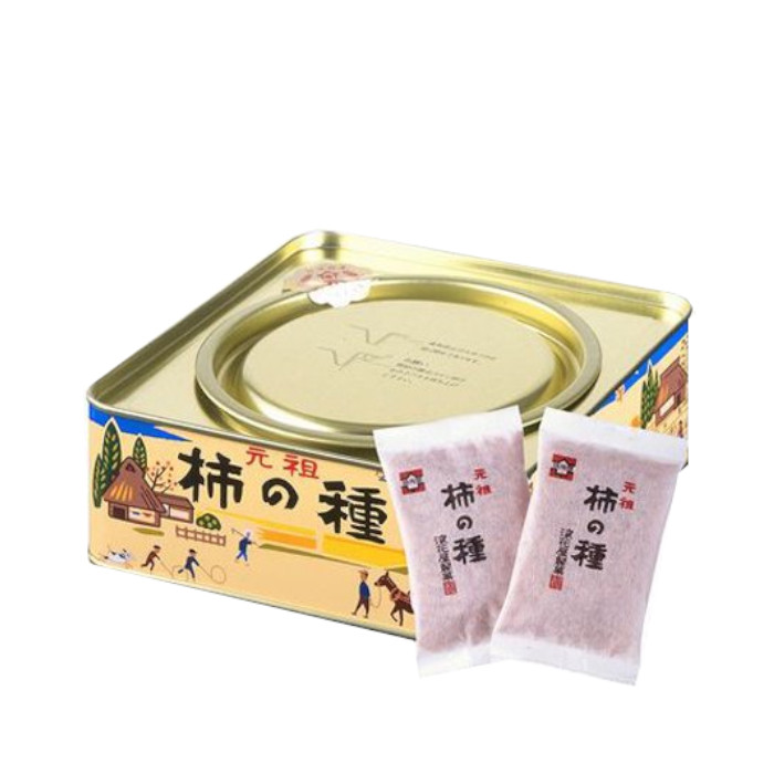 浪花屋 柿の種 進物缶 小 激安セール 浪花屋製菓 元祖柿の種 新潟 お菓子 米菓 お中元 敬老の日 せんべい お返し プレゼント お歳暮 贈り物 お取り寄せ おつまみ