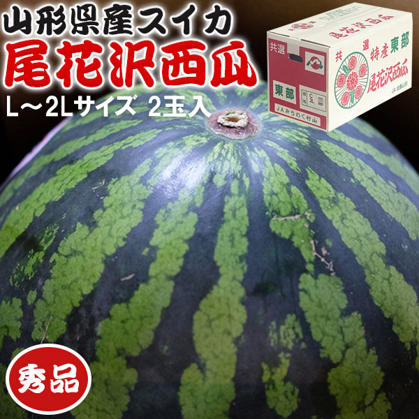 ③山形県産尾花沢スイカ東部4L 0484山形県産尾花沢スイカ東部B品6Lサイズ1箱1玉入り - メルカリ