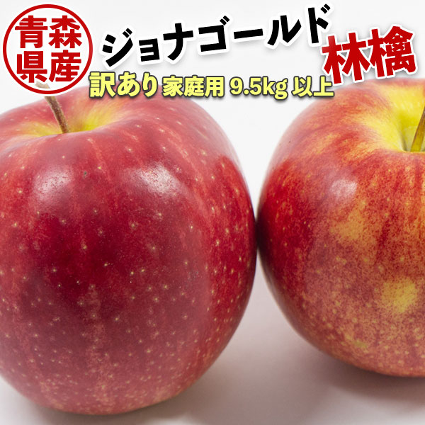 りんご 訳あり 青森県 ジョナゴールド 約9.5kg～10kg(10キロ箱に詰めて)【常温便指定】林檎 糖度保証 ご家庭用ギフト　果物　フルーツ 青森県産  母の日にも　お中元　父の日など　送料無料