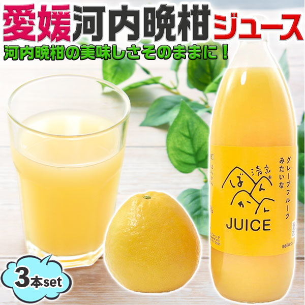 楽天市場】「お中元 夏ギフト」河内晩柑 ジュース 3本 6本 12本