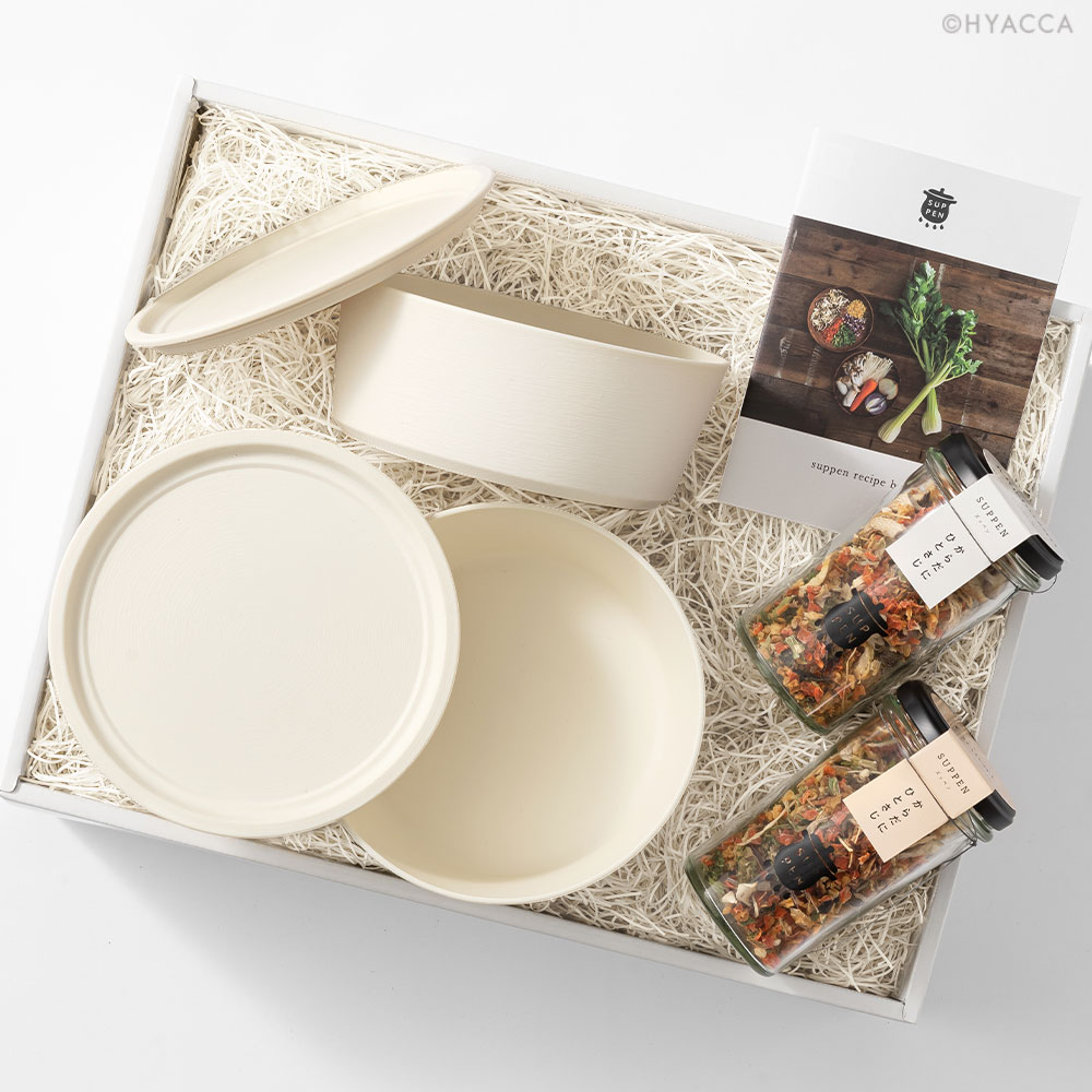 【最大1000円OFFクーポン】限定 結婚祝い 食器 ギフトセット ペア プレート ボウル クド ズッペン 9° HYACCA限定 白無垢 耐熱 ギフトボックス 新築祝い 新居祝い プレゼント FOOD＆TABLE WARE BOX［クド × ズッペン × HYACCA］