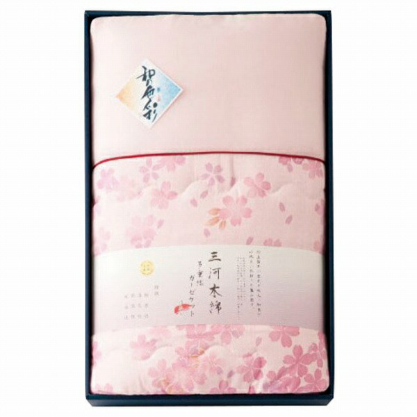 香典返し 30%OFF 三河木綿 ダブルガーゼ肌布団1枚 ピンク WK1021