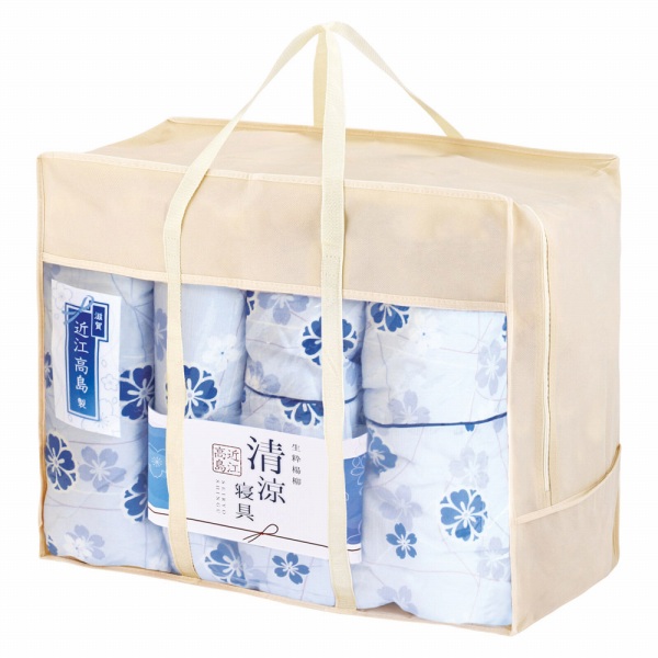 香典返し 30%OFF 近江高島ちぢみ 肌布団&敷パッド2組 TK5850 M8118-07|ギフトジャパン