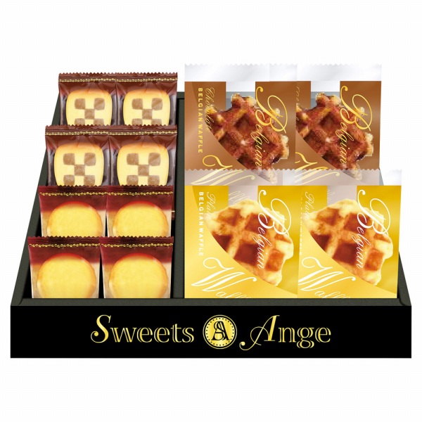  【楽天市場】香典返し 30%OFF スイーツアンジュ ベルギーワッフルと焼菓子セット SGF-AER：ギフトジャパン 