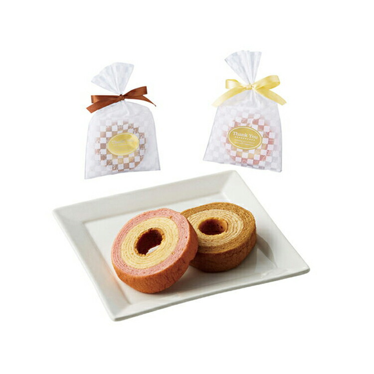 プチギフト ふんわりプチバウム1個 ミニバウムクーヘン キャラメル ストロベリー 結婚式 ギフト 挨拶 粗品 景品 退職 プレゼント 演出 披露宴 二次会 パーティー お祝 子供 内祝い 結婚 出産 記念 新郎新婦 5年保証