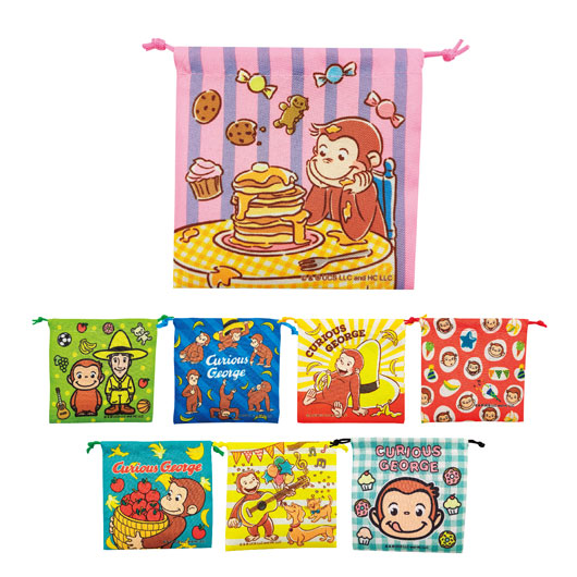 【クーポン有り】【22%OFF】 エコバッグ 折りたたみ コンパクト おさるのジョージ ミニ巾着袋 エコバッグ・ポーチ 即納 雑貨・小物 激安 エコバッグ・ポーチ 200円 人気 100円台 敬老会 プレゼント イベント エコバック エコトー|ギフトショップ モモフク