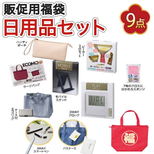 【SALE～11日1:59】 福袋 【20個ユニット】福袋「制限事項突きやぶる」日装置9点入り口・入口 ２０２６ 福袋 販促用福袋 販促品 福袋 1500円 一般受け 1000円台 敬老会 差し上げ物 出来事 大売り出し sale
