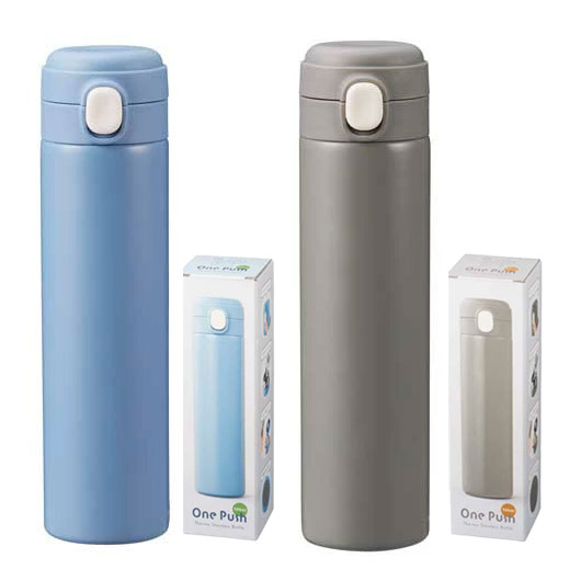 壱うしろ押し 無意味さ保冷ややかさ瓶 500ml ステンレス鋼 吸い筒 保温 保冷 か細い マグボトル ワンタッチ ステンレス鋼瓶 直飲み 運動競技 執務室 アウトドア 差し上げ物 割り増し金 ノベルティ 販促品