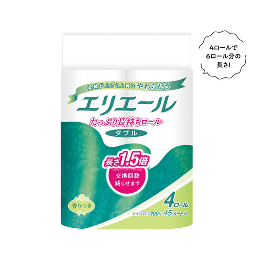 【SALE～11日1:59】 販促品 ちり紙 【112個ユニット】エリ叫び泣き長さ１．５倍トイレットティシューコンパクト４渦状文ダブル ちり紙 販促品 ちり紙 700円 一般受け 600円台 敬老会 差し上げ物 イベ