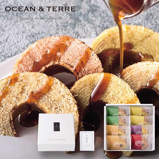 OCEAN&TERRE オーシャンテール 極バームセットB A518 バウムクーヘン ギフト 個包装 詰め合わせ スイーツ お中元 内祝い お返し お礼 結婚内祝い 出産内祝い 香典返し 手土産 快気祝い 退職祝い 引き出物 プレゼント 誕生日 お菓子|ギフトショップ モモフク