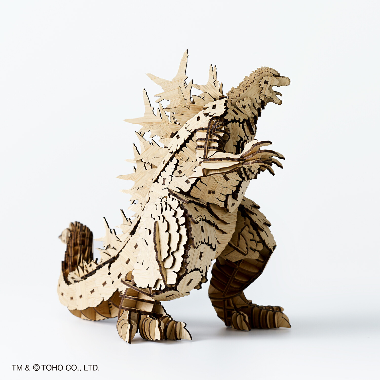 ゴジラ2023 Bamboo Art wa-gu-mi 竹製 ゴジラ GODZILLA 和組 3Dクラフトアート 模型 立体 組み立て 脳の活性化 認知予防効果 健康 歴史 敬老の日 父の日 母の日 プレゼント 立体パズル 株式会社エーゾーン 指先 はめこみ 木製 アート オブジェ キット|ザ・ギフトワン