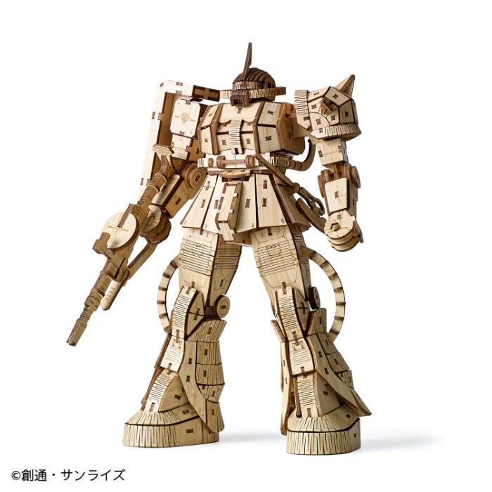 MS-06S シャア専用ザク2 Bamboo Art wa-gu-mi 竹製 和組 3Dクラフトアート 模型 立体 組み立て 脳の活性化 認知予防効果 健康 歴史 敬老の日 父の日 母の日 プレゼント 立体パズル 株式会社エーゾーン 指先 はめこみ 木製 アート オブジェ キット|ザ・ギフトワン