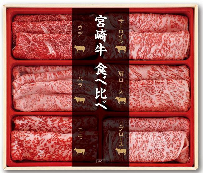 宮崎牛6部位うす切り 【食べ比べ】,送料無料