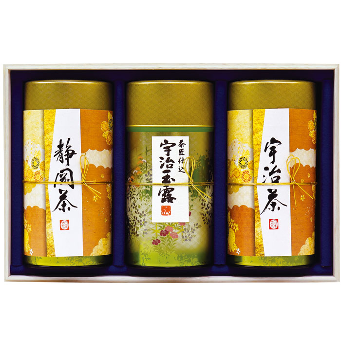 【選べる箱数（1～5箱）】宇治森徳産地銘茶詰合せ「静岡茶（匠）・宇治玉露・宇治茶（匠）」(AKU-100T)【送料込み価格】｜ギフトギャラリー石橋