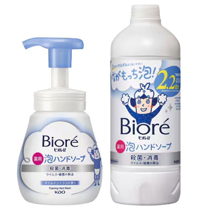 【選べる箱数（１～２０箱）】名取り草 ビオレU 薬用 泡お手々石ケン 本体・詰替箱入詰合せ【貨物輸送込み通貨価値】