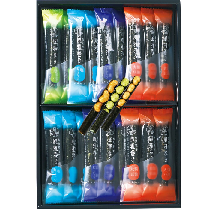 楽天市場】【選べる箱数（1～10箱）】海苔菓子 風雅巻き （1箱：4