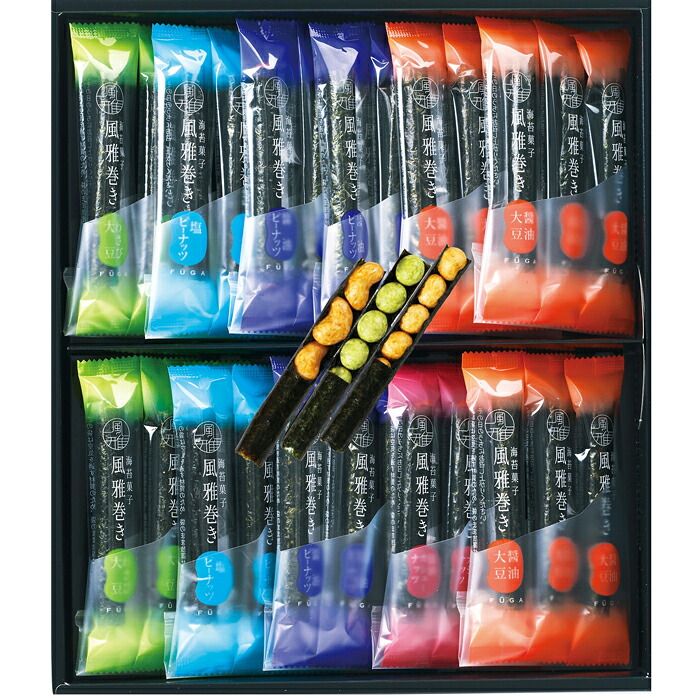 楽天市場】【選べる箱数（1～10箱）】海苔菓子 風雅巻き （1箱：4