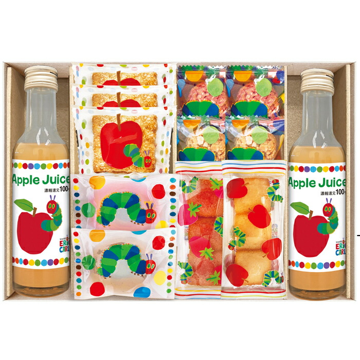 【選べる箱数（1～10箱）】 はらぺこあおむし アップルジュース&しっとりドーナツ スイーツセット （SNZ-302） 【送料込み価格】