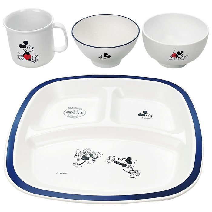 【選べる箱数（1～10箱）】 ディズニー D-MF30 子供食器4点セット ＜ミッキー＞（69148） 【送料込み価格】