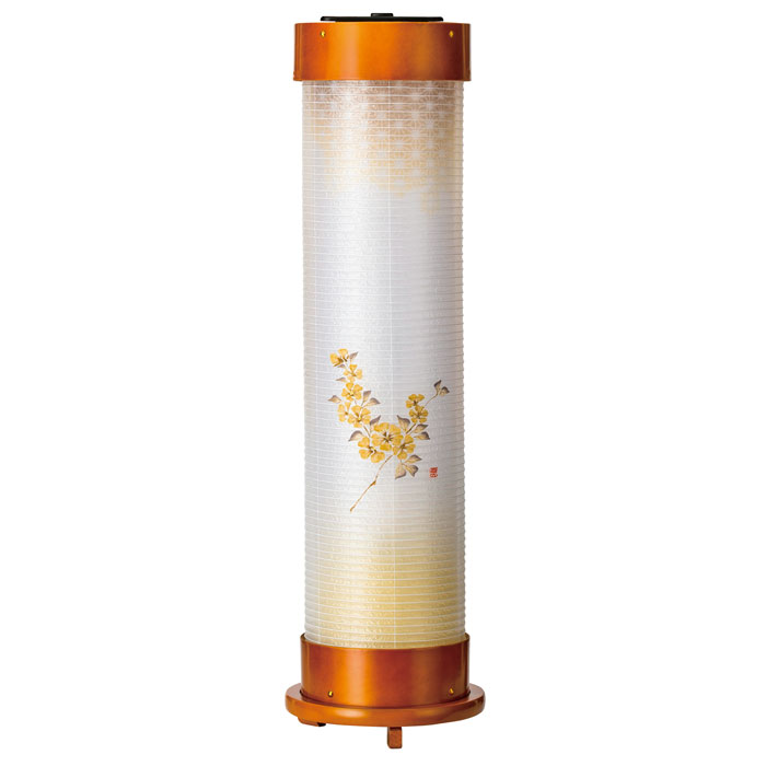 点火装置 ６号 伸縮提燈＜山吹＞墨付き絵 二重張（一個）LED白熱電球(11556）