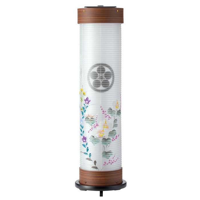 欅調 ６号 伸縮提燈＜古情藕＞墨付き絵二重張り（一個）LED白熱電球(11646）堅牢さどんぶり鉢材の口輪となります※木製ではございません\u003cBR\u003e