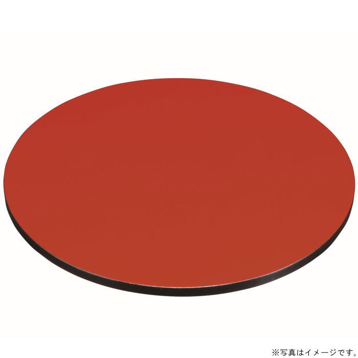 【選べる枚数（1～10枚）】9.0 丸板 黒／朱（φ27×1cm）ＭＤＦ（27-49-7C）【送料込み価格】<br>