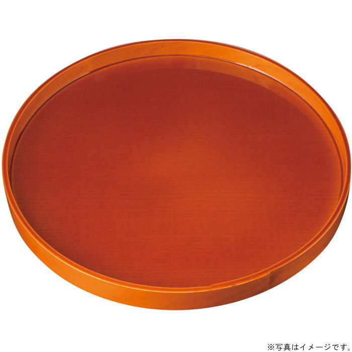 【選べる枚数（1～10枚）】10.0丸盆（径30糎)黄春慶塗 木製・MDF（26-318）\u003cBR\u003e【貨物輸送込み通貨価値】\u003cBR\u003e