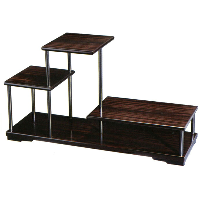 黒檀飾り棚 楽天市場】飾り棚 黒檀調 二段 25-62-3 送料無料 : 足利屋楽天市場店