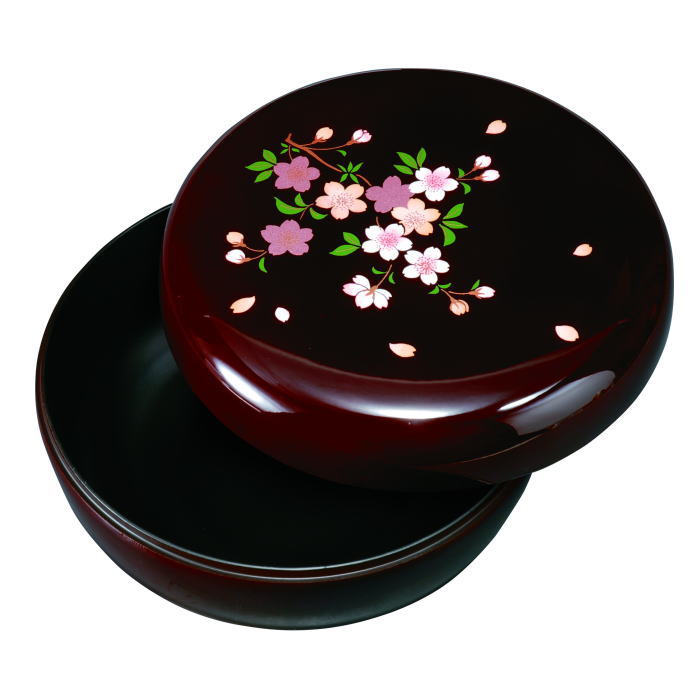 【選べる個数（1～10個）】6.0　菓子器溜　里桜（内梨地）フェノール樹脂（27-29-6）【送料込み価格】｜ギフトギャラリー石橋