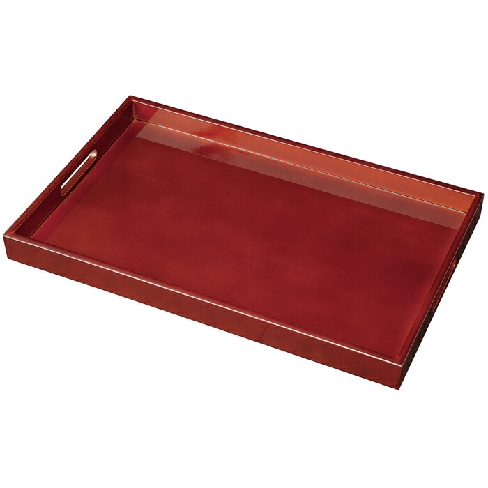 【選べる枚数（1～10枚）】16.0長手盆（W48.5cm)春慶塗MDF（27-15-2）【送料込み価格】<br>
