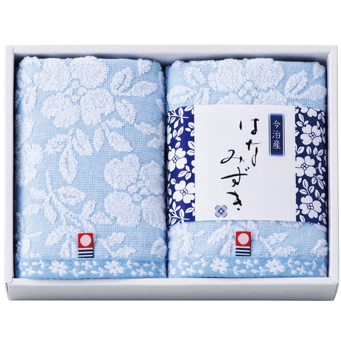 【選べる箱数(1～10箱)】触れる和はなみずき ウォッシュタオル2P（HN-8815)（お墨付き電話番号：第2016-261号）【貨物輸送込み通貨価値】
