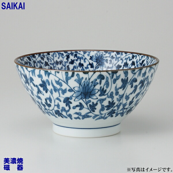 【選べる個数（1～10個）】内外みじん唐草 反丼（1000ml）（56554）クラシノウツワ【送料込み価格】