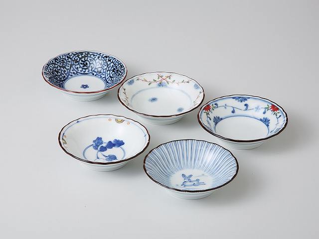 【選べる箱数（1～10箱）】染錦絵変り 小付揃(PRICE GIFT-31988)【送料無料】