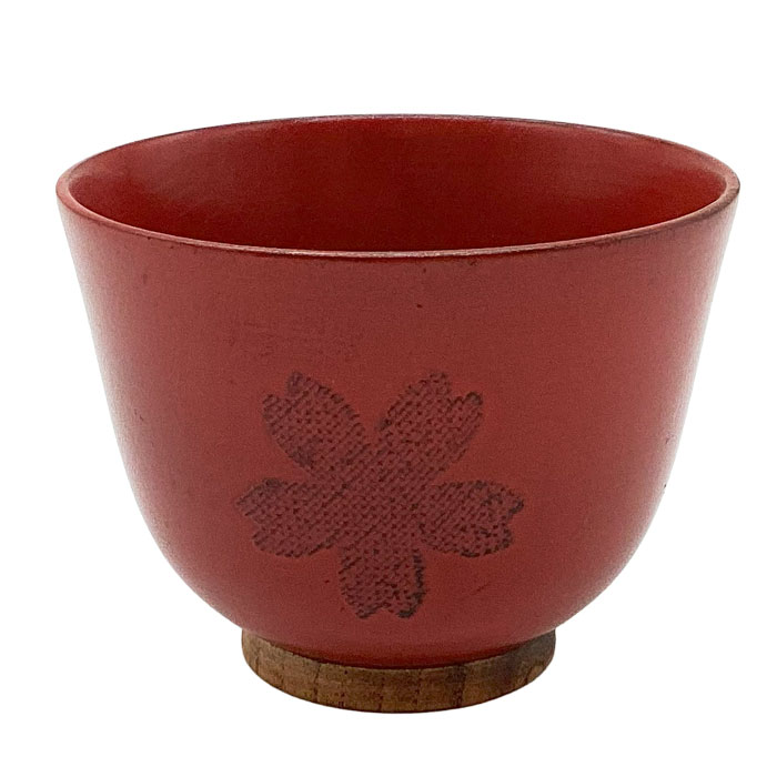 【選べる個数（1～10個）】根来塗 木製 羽反 汁椀（布貼 桜）（箱皆無）（26-405）\u003cBR\u003e【貨物輸送込み通貨価値】\u003cBR\u003e