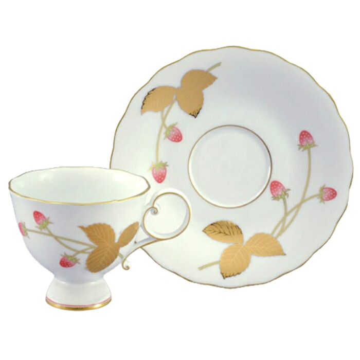 【選べる箱数:1~5箱】香蘭社金彩苺 コーヒー碗皿【カップ&ソーサー】(1537-1HQR)(化粧箱入)【送料込み価格】|ギフトギャラリー石橋