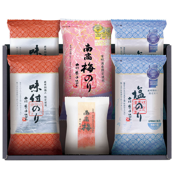 【選べる箱数（1～10箱）】モンドセレクション 金賞銀賞 海苔セット（MDS-AE4）【送料込み価格】｜ギフトギャラリー石橋